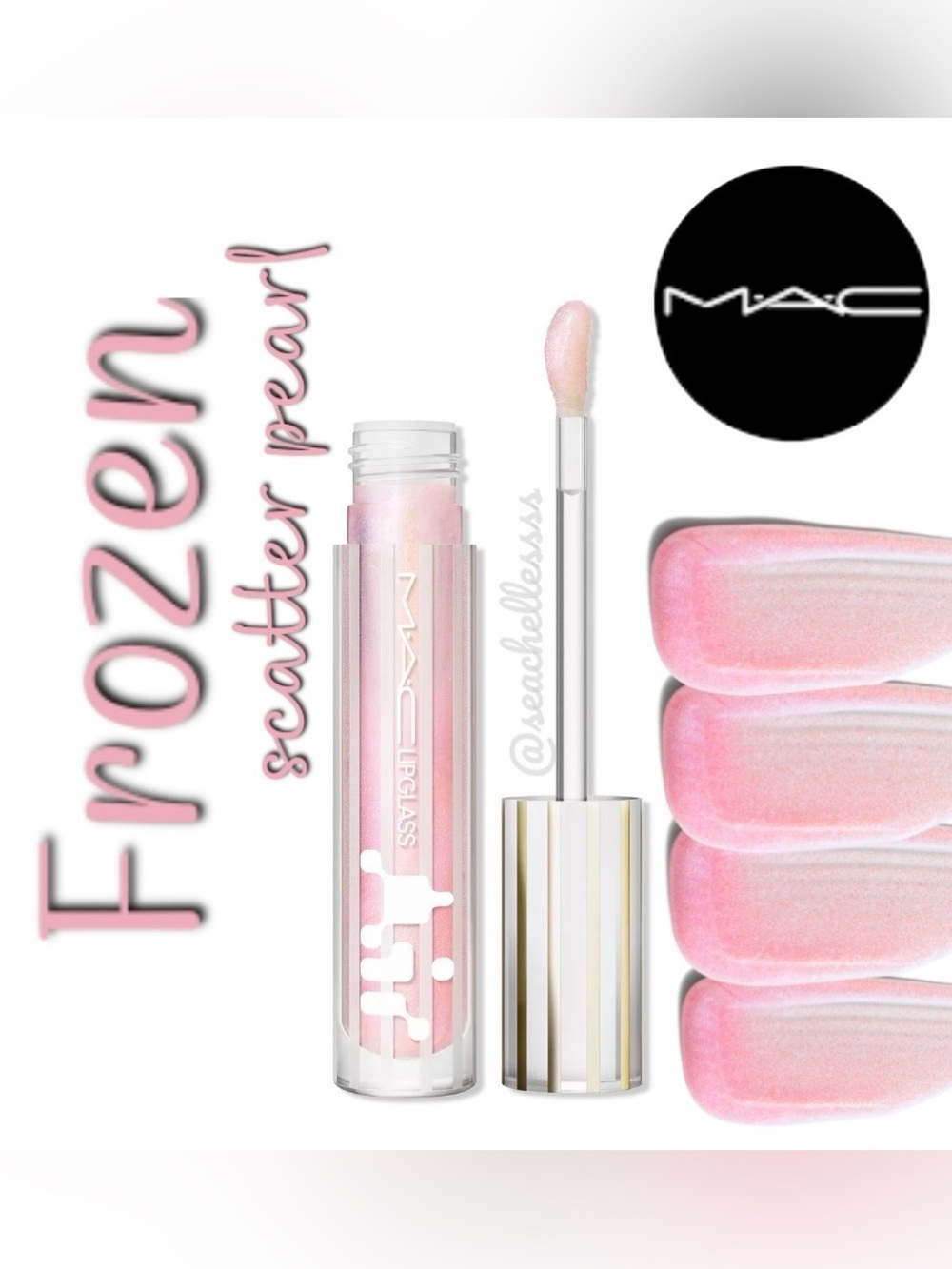 MAC Cosmetics Frozen Scatter Pearl Lipglass Brand New in Box Full Size